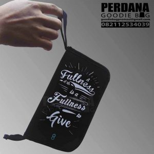 tas dompet bahan dinier sablon perdana goodie bag