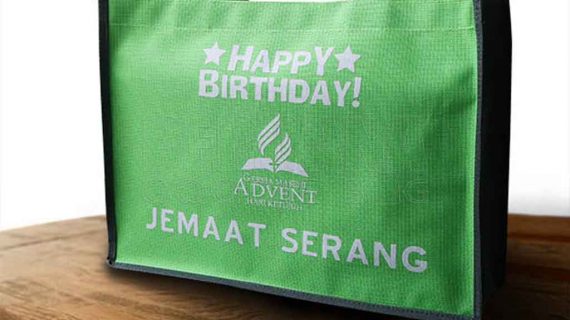 Contoh Tas Bahan Baby Ripstop Hijau Milik Klien Gading Serpong