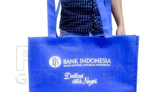 Contoh Tas Untuk Souvenir Spunbond Biru Benhur Jakarta Timur