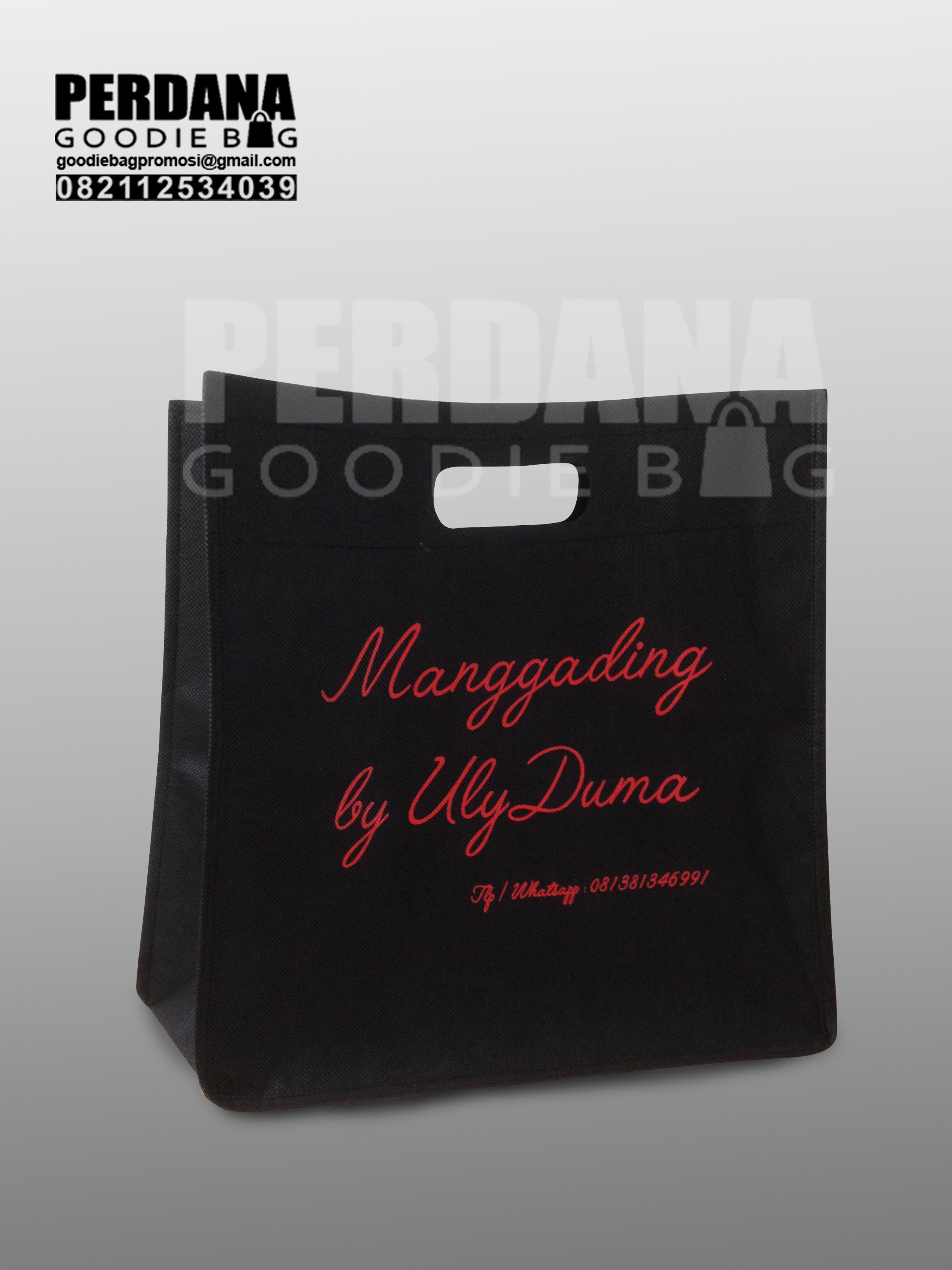 Tas jinjing spunbond hitam manggading - Perdana Goodie Bag